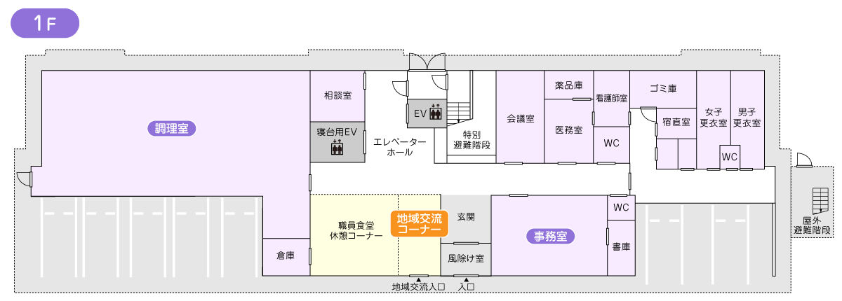 フロアマップ1階