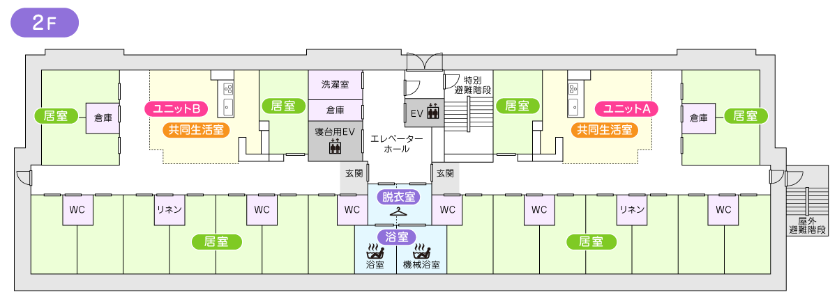 フロアマップ2階